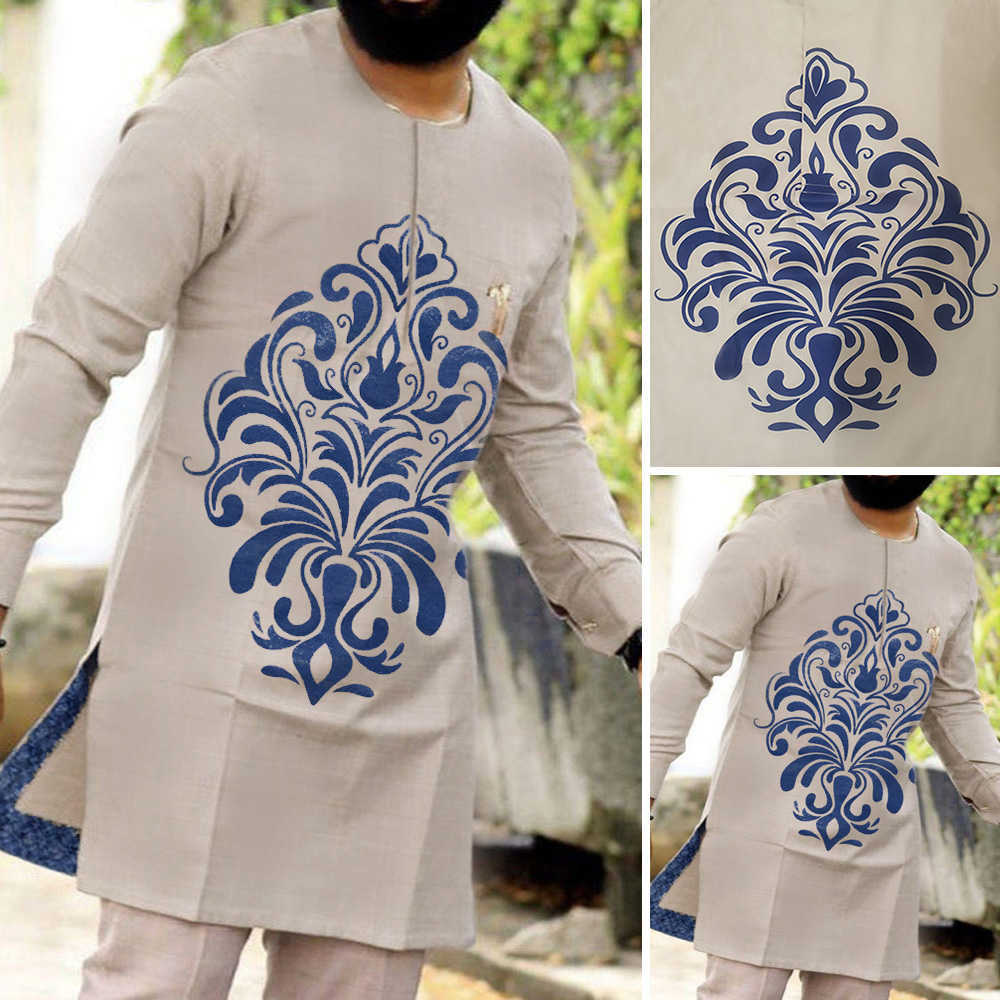 

Men's Tracksuits Dashiki Mens Top Pant Pieces Outfit Set African Men Clothes Set Beige African Clothing For Men Shirt With TrouserMXL L230220