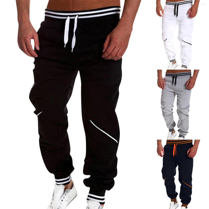 

Men's Pants Track Short Big Tall Athletic Slim Trouser Fashion Mid-Waist Mens Pencil Fit Sweatpants Casual Men'S, Black