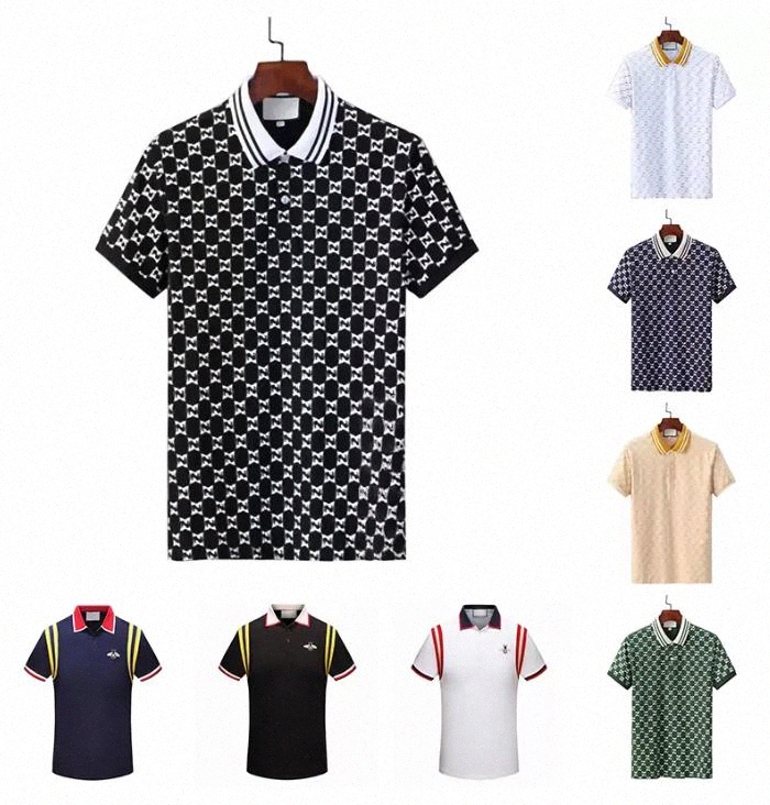 23SS Designer Polo Shirt Lettre de luxe Imprimer Hommes Polos Vêtements Femmes Hommes T-shirts à manches courtes Tops Fashion Business Casual Sum