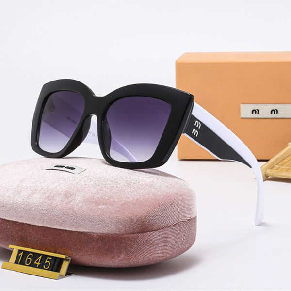 

Designer Sunglasses Miui New Fashion Trend Men's and Women's Large-frame Sunglasses Tourist Street Photo Anti-glare Sunglasses