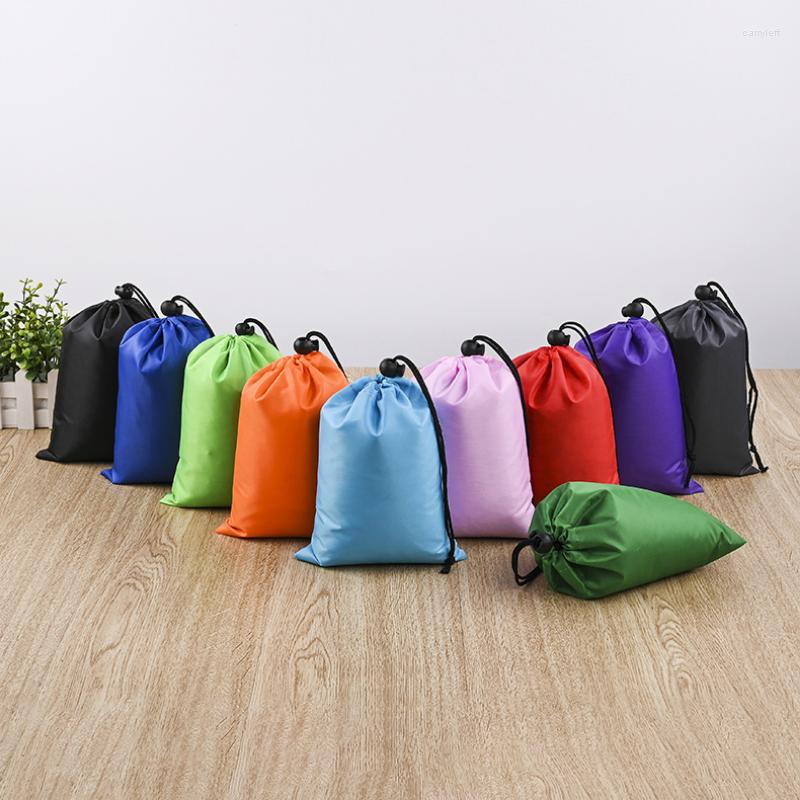 

Shopping Bags Polyester Bundle Pocket Clothing Package Rope Bag Portable Clothes Storage Dust-proof Collection Drawstring, 10 x15cm