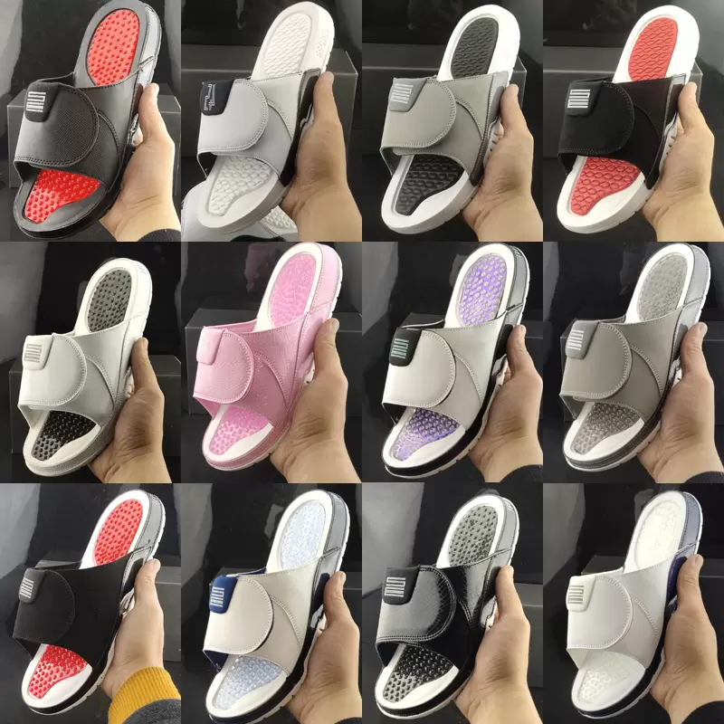 

2023Jumpman 13 13s 11 11s Hydro Slides Slippers Hydro jordens 12 12s Sandals Blue Black White Red Basketball Shoes Casual Sports Sneakers Size 36-47, As photo 32