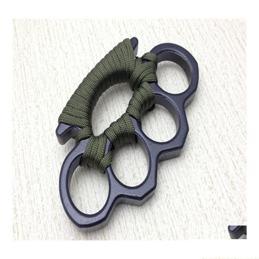 

Protective Gear Arival Black Alloy Knuckles Duster Buckle Male And Female Selfdefense Four Finger Punches555251R Drop Delivery Sport Dhdzv