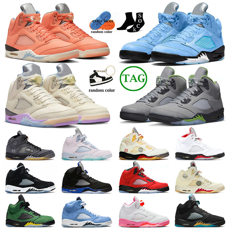 

2023 NEW Jumpman 5 Basketball Shoes men 5s DJ Khaled x We The Best Raging Green Bean Racer Blue Fire Red Burgundy UNC Mens Trainers Sports Sneakers, 40-47 island green