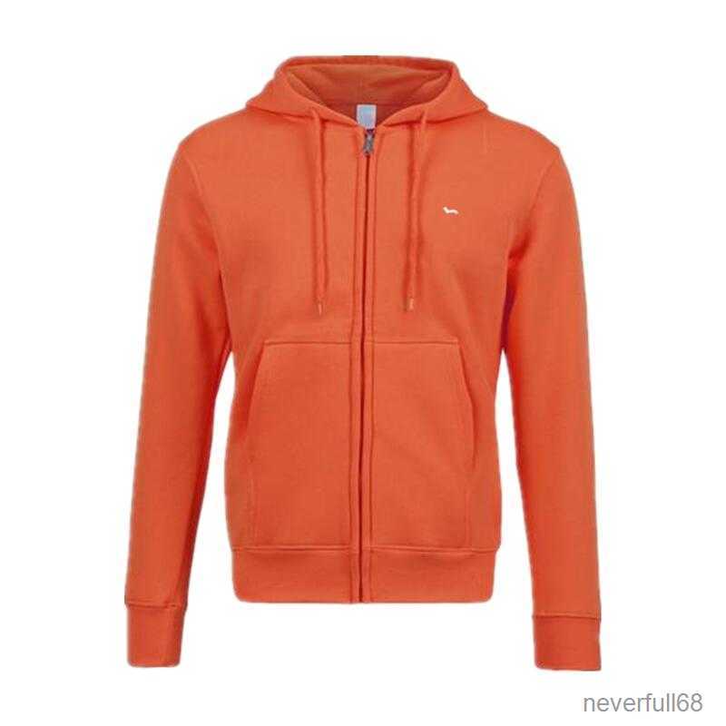 

Winter Autumn Cotton Men Hoodies Casual Keep Warm Out Wear Solid Long Sleeve Zipper Harmont Embroidery Blaine Jackets, Gray