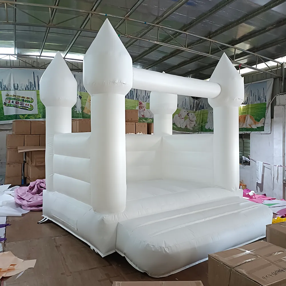 

8x8ft Kids bounce house Inflatable Wedding Bouncer Jumping Adult Bouncy Castle for Party with blower free ship