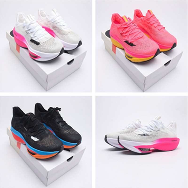

Marathon casual shoes professional ultra-light jogging shock absorption thick soft bottom running shoes ZOOM long run to the moon Pegasus fitness training shoes, Fuchsia