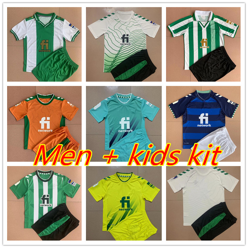 

22 23 real Betis Fourth soccer jerseys FEKIR copa DEL rey FINAL away JOAQUIN B.Iglesias camiseta de futbol Juanmi ESTADIO LA CARTUJA 2022 2023 men kids Kits sock sets