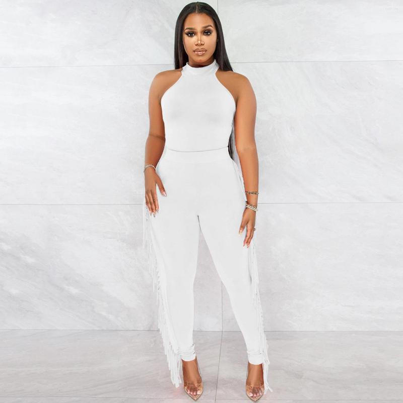 

Women' Two Piece Pants 2023 Summer Fashion Mujer Sleeveless Suitable Straight Sexy Tracksuit For Women Long Pant Top 2PCs Set Ladies Sets, Black
