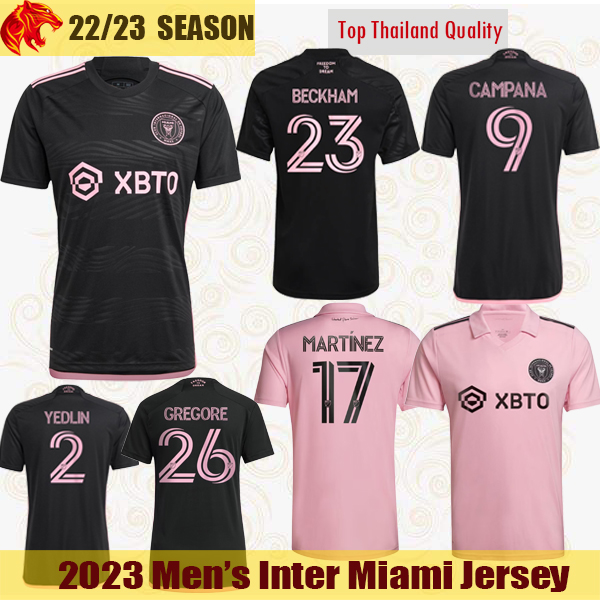 

22 23 Inter Miami Soccer Jerseys MARTINEZ BECKHAM 2022 2023 GREGORE YEDLIN CAMPANA MOTA DUKE LASSITER Football Shirts PIZARRO TAYLOR Mens MLS Jersey, 2023 away