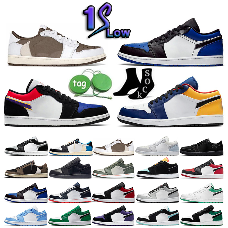 

Low 1s Basketball Shoes Reverse Mocha Sail Black Phantom 1 Sneakers Crater Black Grey Bred Toe Panda Mens Sneaker Trainers Outdoor Walking 36-48