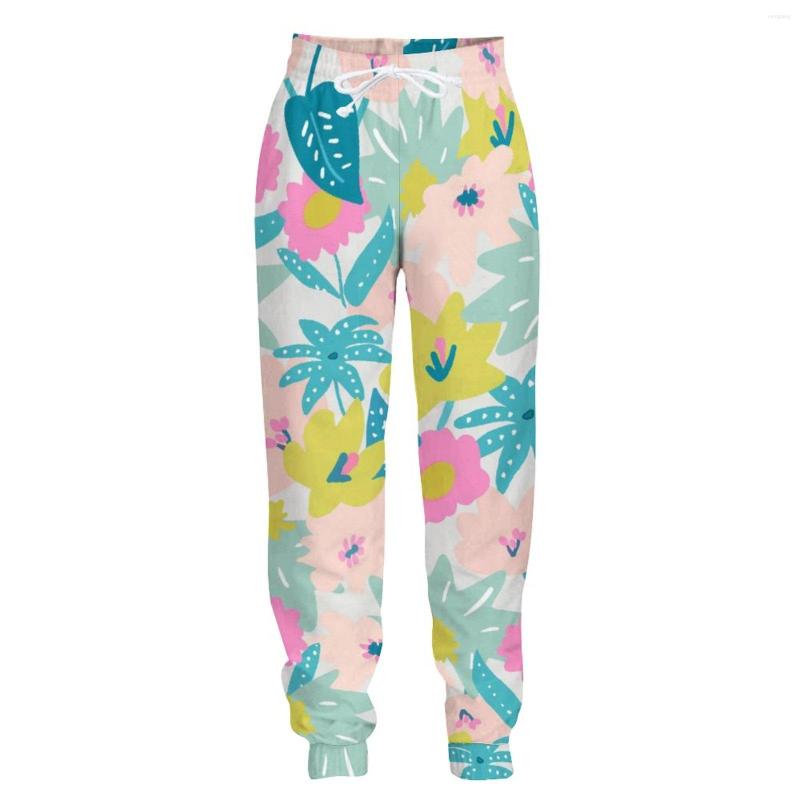 

Men' Pants Jumeast Jogger Casual Sweatpants Baggy For Men Colour Flower Graffiti Straight Unisex Streetwear Tracksuit Trousers, Silver