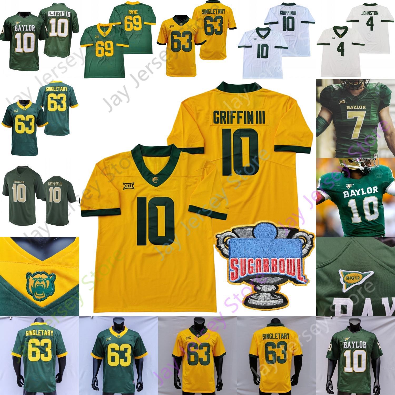 

Baylor Football Jersey NCAA College RG3 Robert Griffin III Blake Shapen Qualan Jones Richard Reese Hal Presley Jones Neal Baldwin Williams S, Women white