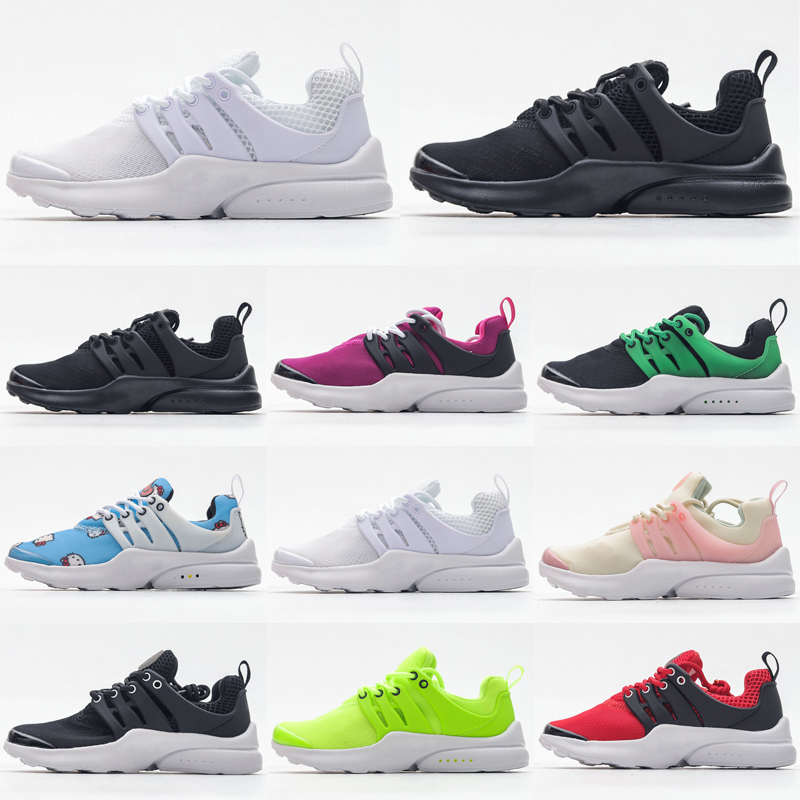 

Prestos 5 Kids Running Shoes Presto V Ultra BR QS Yellow Pink Oreo White Black Boy Girls Youth Children Outdoor Fashion Jogging Sneakers Size 25-36, As photo 4