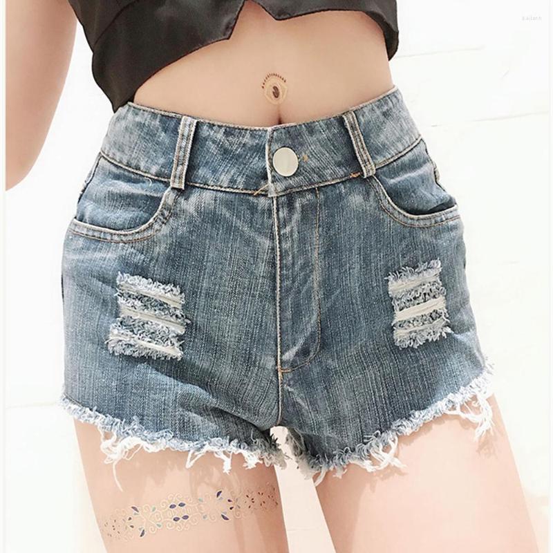 

Women' Shorts Summer Woman Sexy Ripped Denim High Waist Irregular Tassel Slim Jeans Drop Pantalones Cortos Ropa Mujer, White