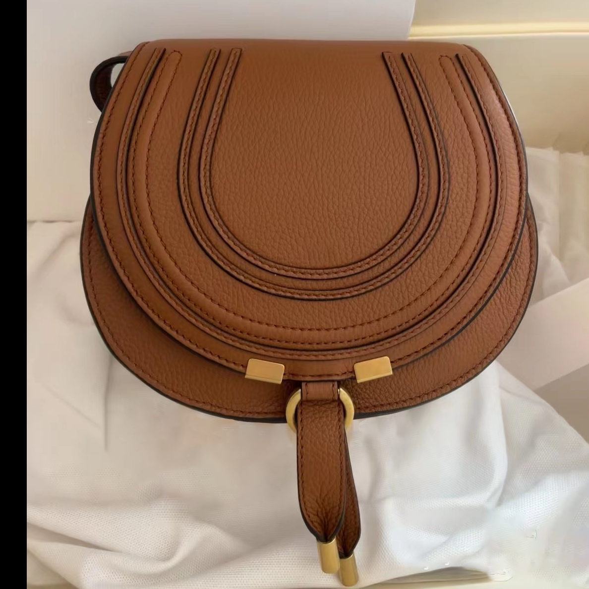 

MARCIE bag Designer Women's woody saddles Bag clutch fashion Cowskin leather Hobo Classic marcie crossbody messenger men shoulder handbag tote Bags Magnetic buckle
