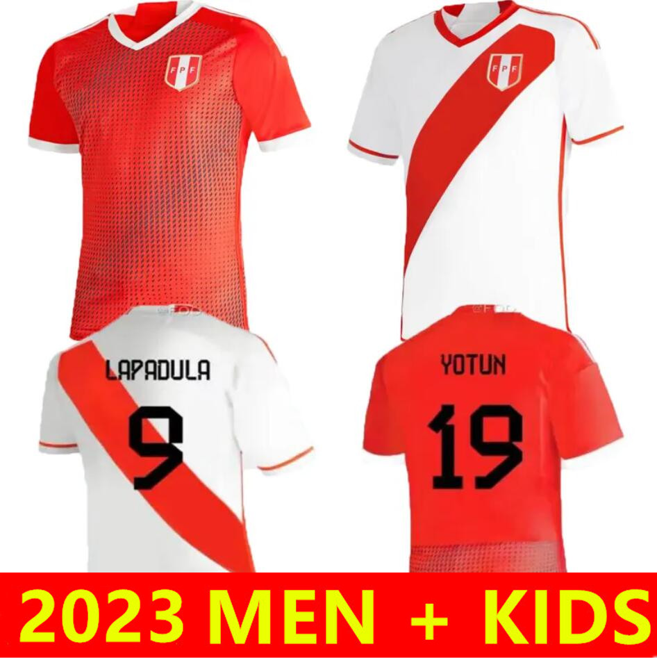 

2023 Peru soccer jerseys 23 24 home away Seleccion Peruana Cuevas PINEAU CARTAGENA football shirt, 2023 home jersey