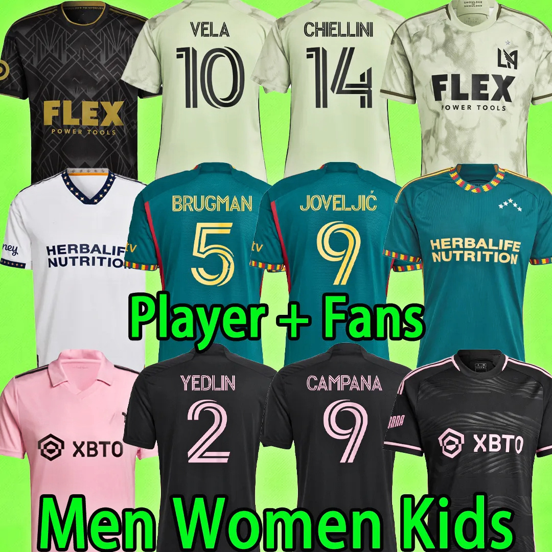 

2023 INTER MIAMI 2024 LAFC Soccer Jerseys BALE Fans Player version VELA CHICHO Los Angeles LA Galaxy BECKHAM HIGUAIN FC 23 24 Football Shirt T kids kit women, 2023 player version4