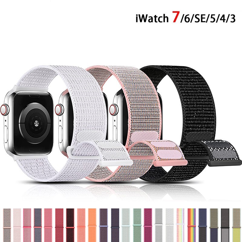 

Apple Loop Strap for apple watch band 40mm 41mm 38mm bracelet iWatch series Ultra 8 3 4 5 6 se 7 Nylon Watchband Accessories