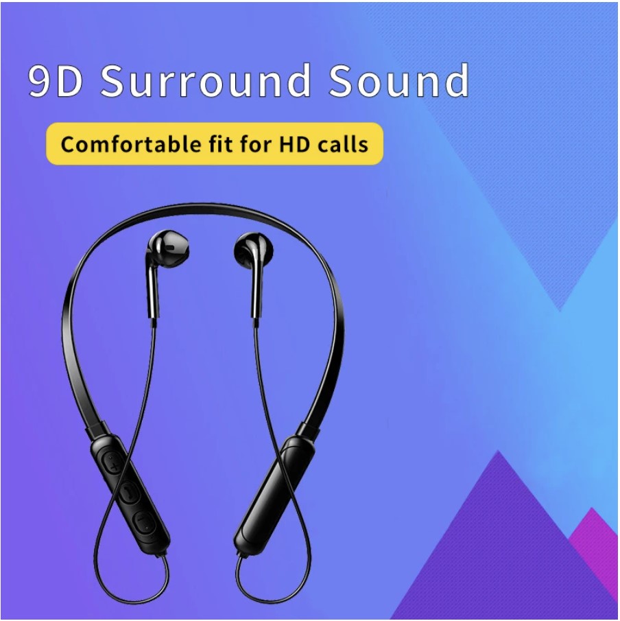 

New Bluetooth Earphones Bluetooth 5.3 Headset tws Wireless Magnetic In-ear Stereo Bluetooth 5.0 Music Earbuds Neck Hanging Sports Headset, Black