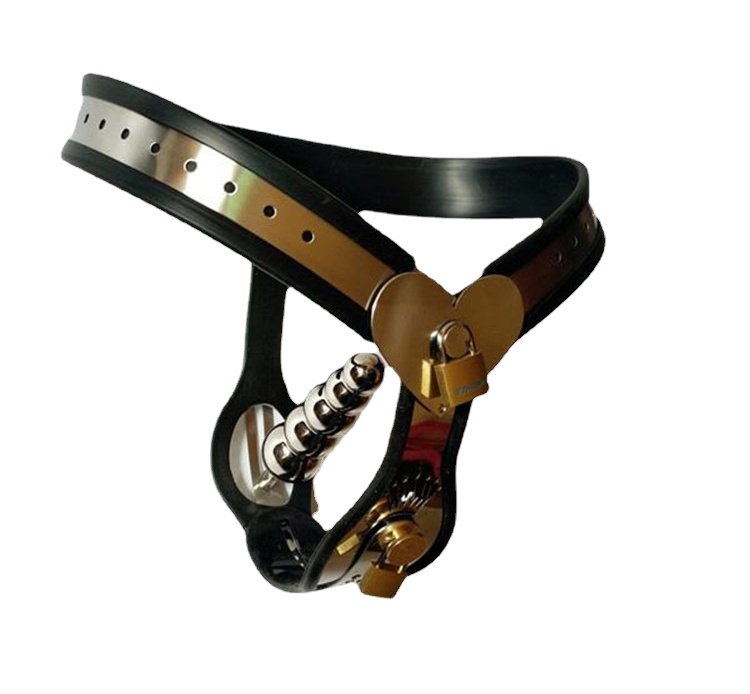 Most Popular Chastity Devices Belt Love Shape Y Type Stainless Steel Bondage Adult Toys And Anal Plug Vagina Plug For Women