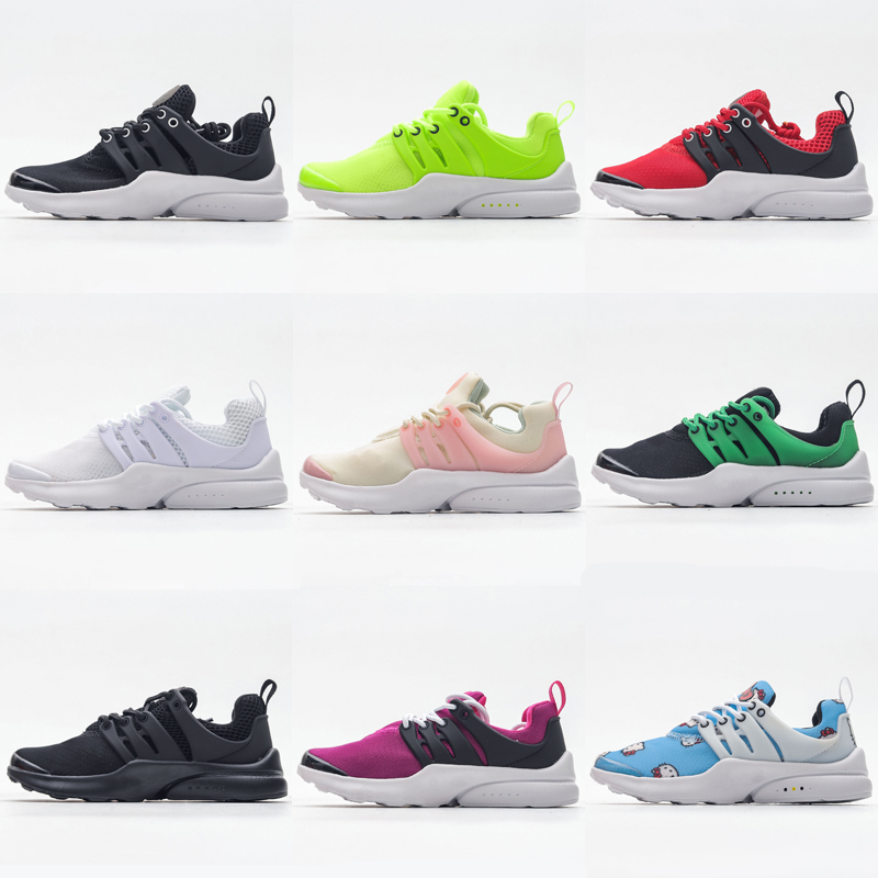 

Prestos 5 Kids Running Shoes Presto Ultra BR QS Yellow Pink Oreo White Black Boy Girls Youth Children Outdoor Fashion Jogging Sneakers Size 25-35, As photo 1