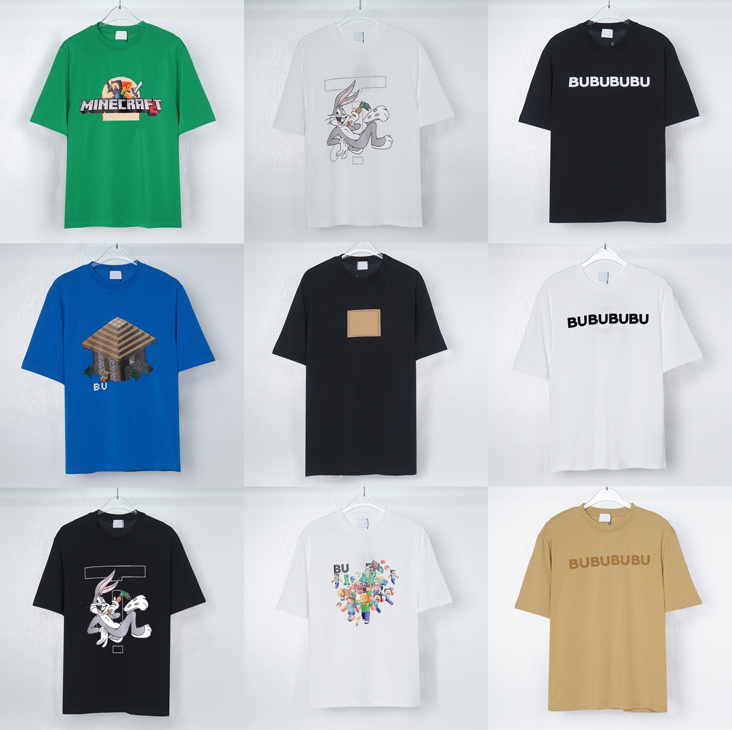 

Top BU Designer tees men's t-shirts summer print 100% cotton loose casual short sleeved t shirt for men and women tee Polos S-3XL, 20