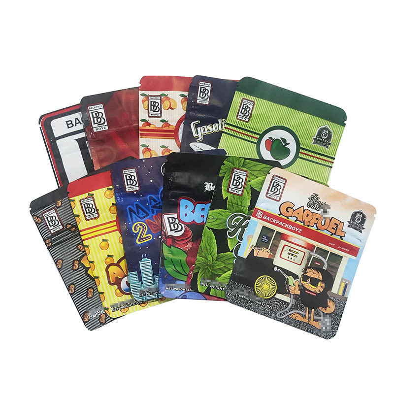 

18 Types 1g Empty Mylar Bags Smell Proof Bag Resealable Candy Bag Gummie Bag 7x9cm Packaging Cookie MOQ 100pcs