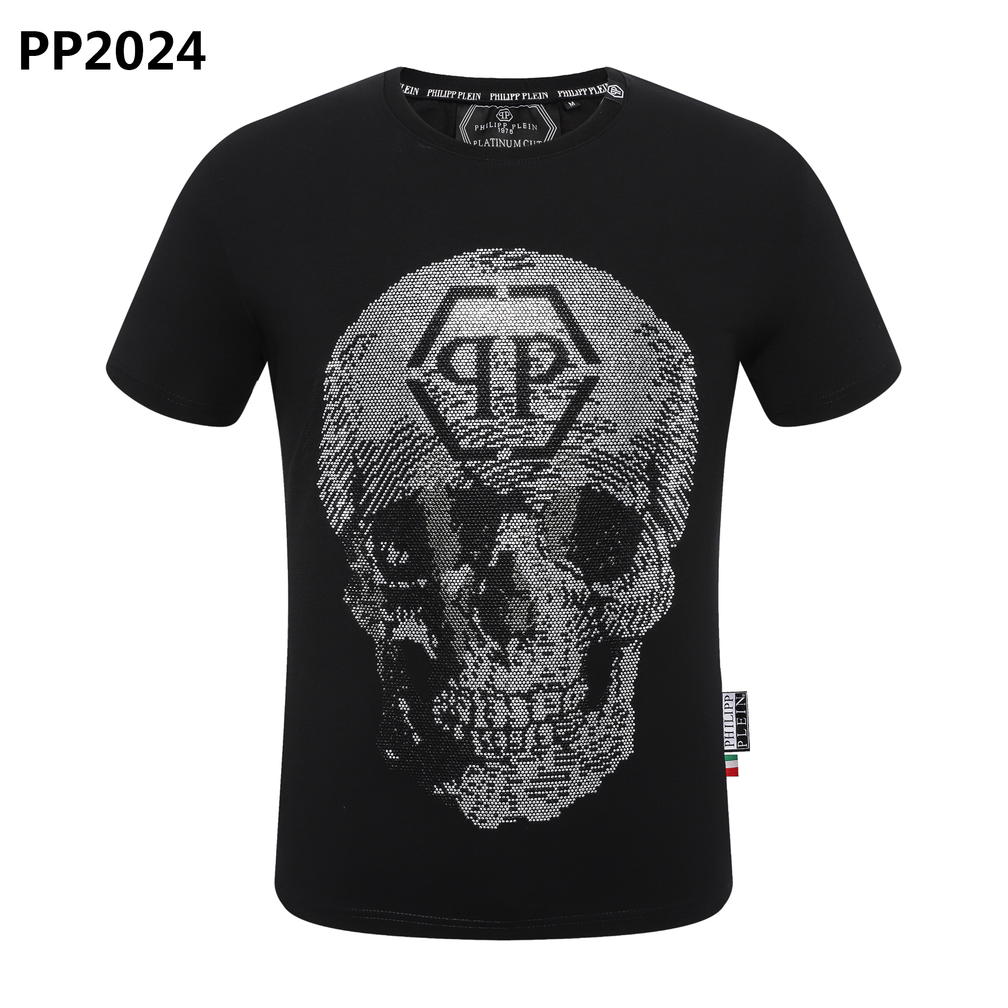 

Men designer Skull Diamond philipp plein pp t shirt Short sleeve Dollar Brown bear Brand O-Neck high Quality Skulls TShirt 04K