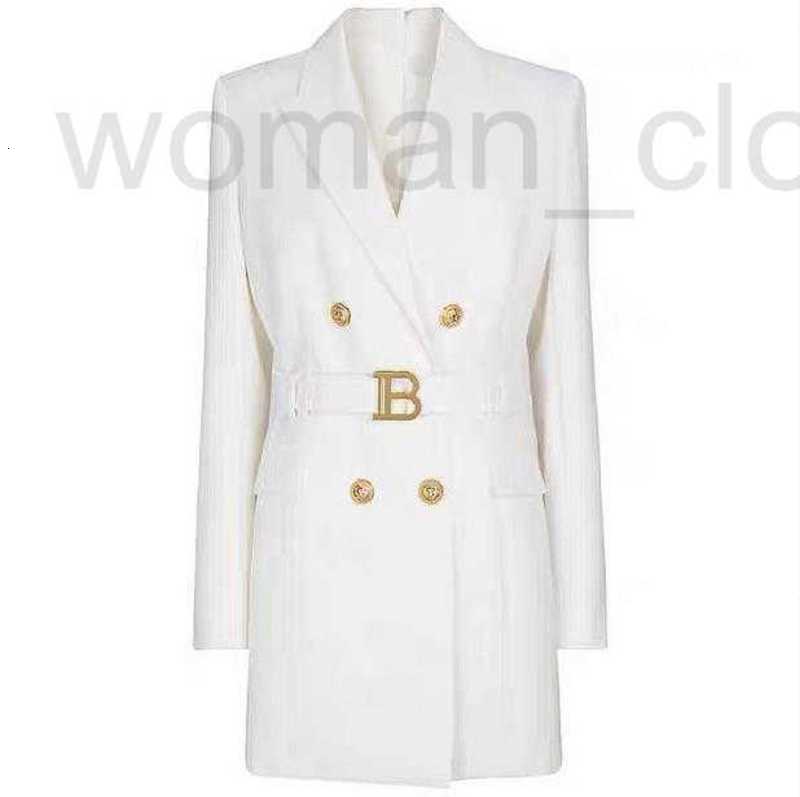 

designer Casual Dresses Fashion solid color slim belt long sleeve temperament suit dress, Rose red