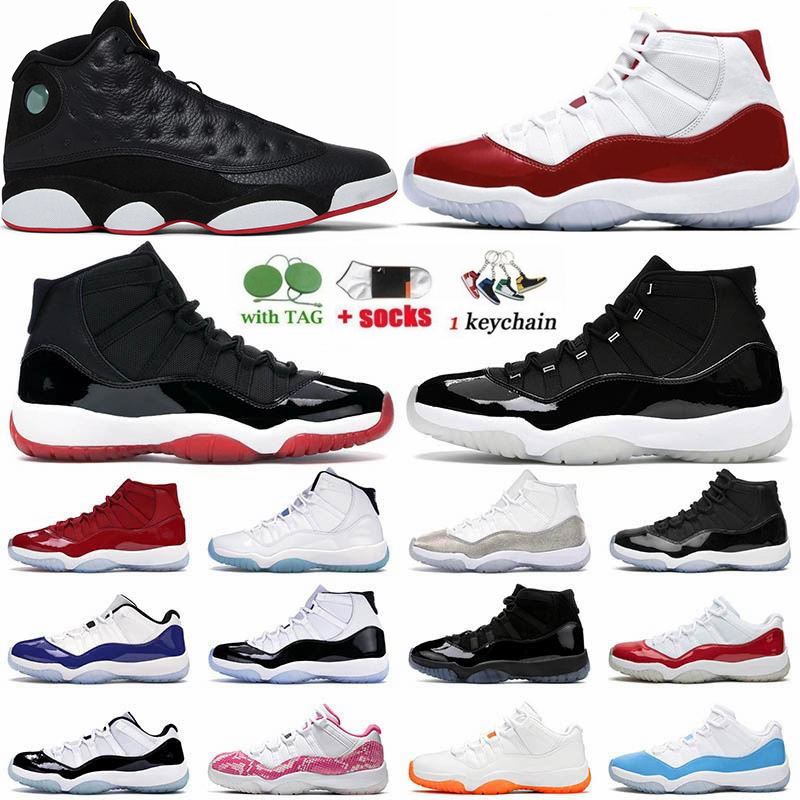 

5A 11 Cool Grey High Cherry 11S Basketball Shoes Playoff 13 13s For Men Women Bred Low 72-10 Black Cat Iridescent Sports Sneakers Gamma Blue