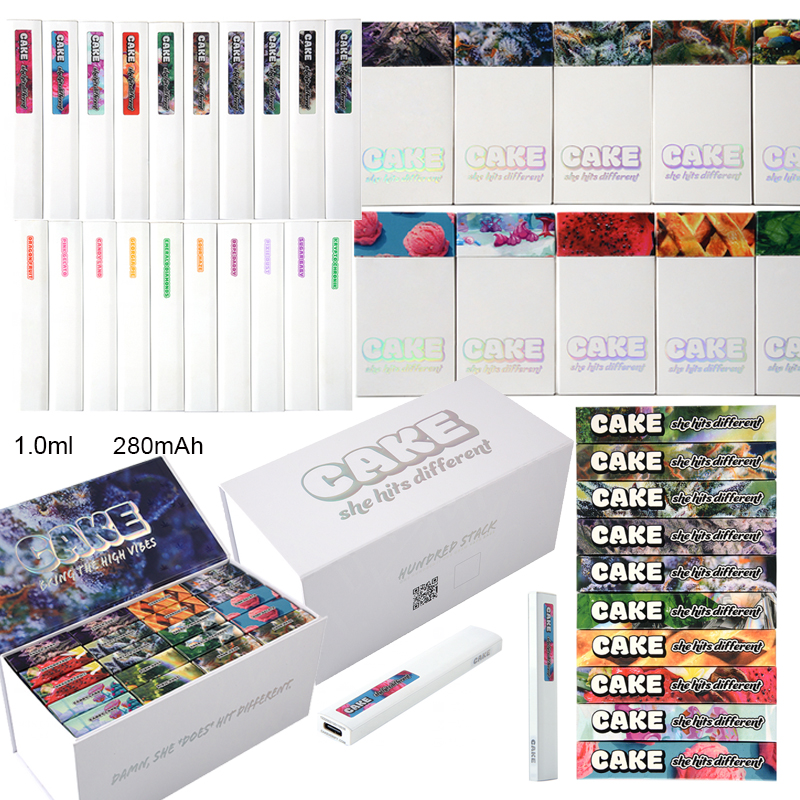 

Cake Gen 6 Gen 5 Disposable Vape Pen Vape Cake She Hits Different Rechargeable E Cigarettes 1ml Empty Device Pods 280mAh Battery Start Kits