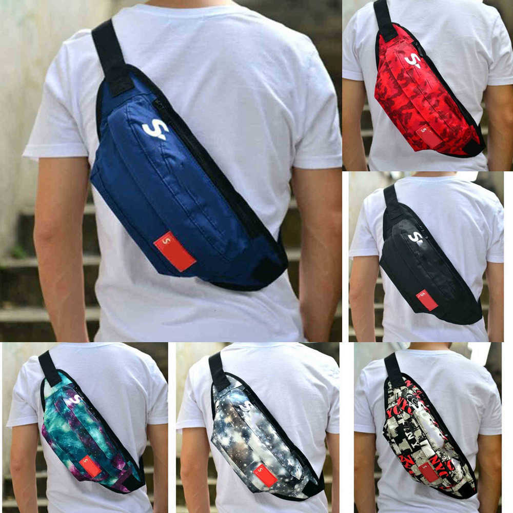

sup Fanny packs designer Male Student Canvas Waist Bag Men's Korean Fashionable Men's One Shoulder Messenger Bag Chest Bag 220707
