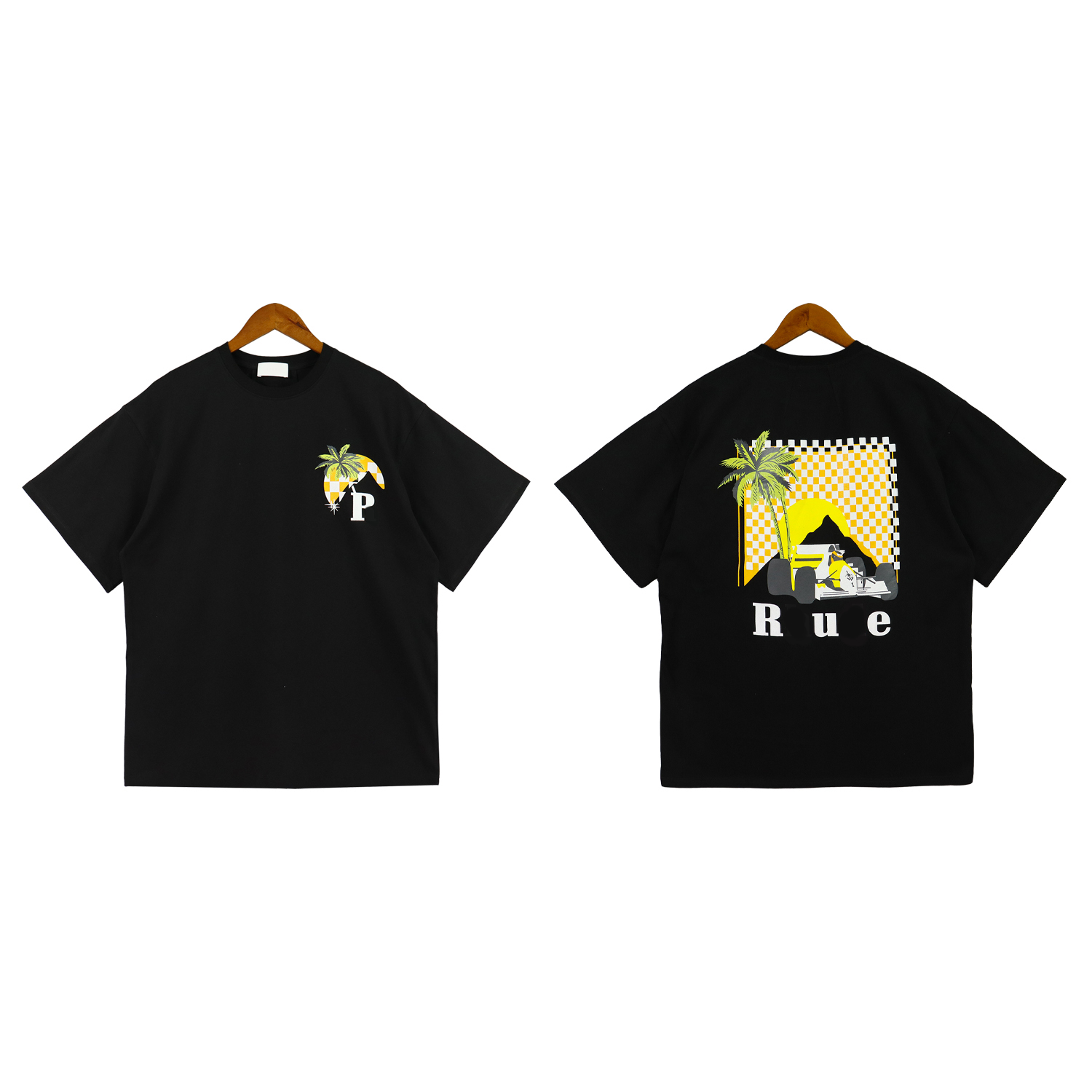 

Summer Mens T-Shirts Womens rhuds Designers For Men tops Letter polos Embroidery tshirts Clothing Short Sleeved tshirt large Tees tshirtfactory1, 14