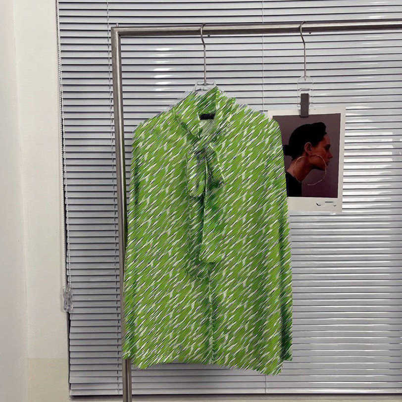 

23ss Women brand letter printed shirt coat Base shirts Versnce Perspective frenulum womens clothing a1, Decor