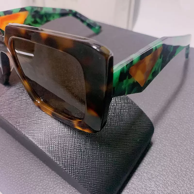 

Symbole sunglasses designer green turquoise Summer Acetate frame black Sun glasses luxury For Women beach Retro Big Square Full Frame fashion Eyeglasses Men SPR23Y
