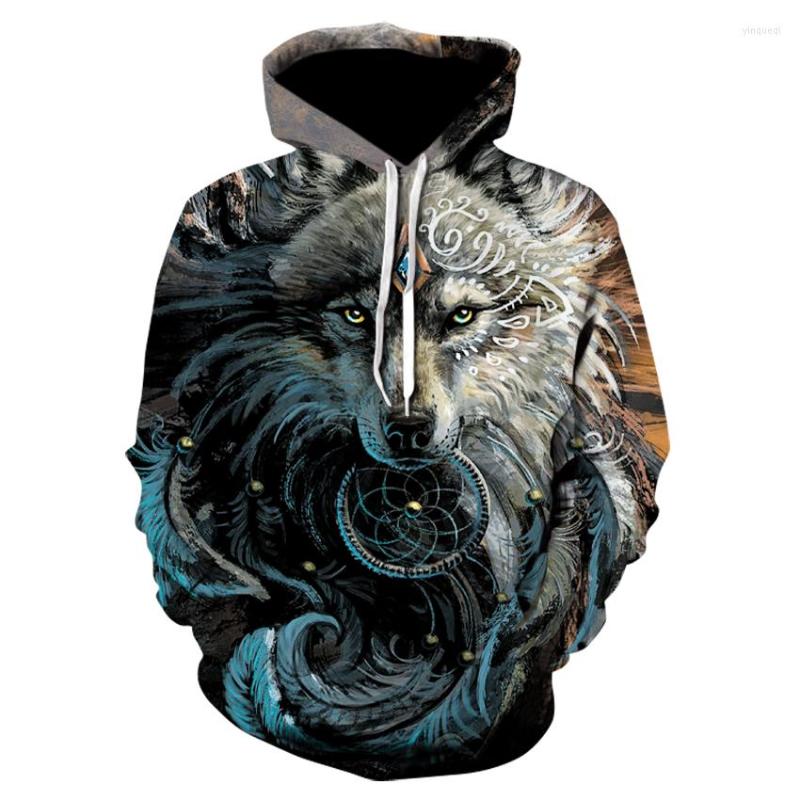 

Men's Hoodies Design Of High-quality 3d-printed Animal Sweatshirts Fall Suitable For Skateboarding, Picture color
