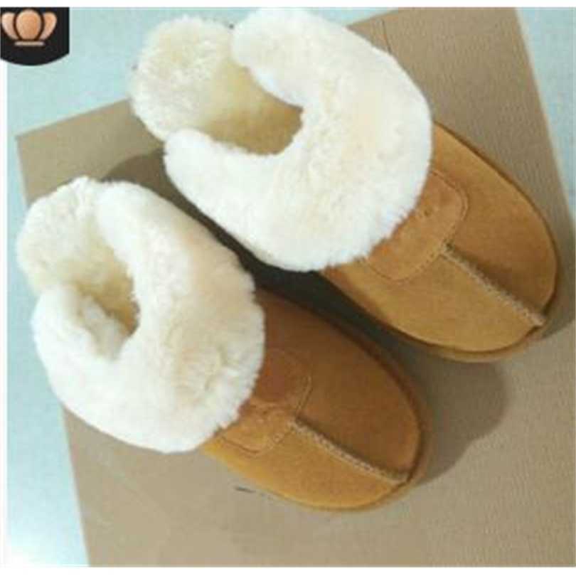 

High Quality Winter Warm Genuine Leather Suede Cotton Slippers Men Women Cow-Split Slipper Boots Snow Boots Designer Indoor Cotton Slippers, Blue