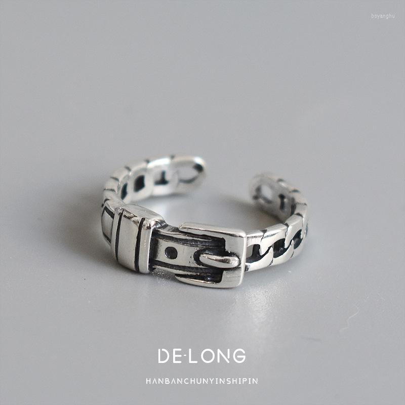 

Wedding Rings Gothic Vintage Belt For Women Bridal Engagement Punk Resizable Antique Rock Jewelry 2023