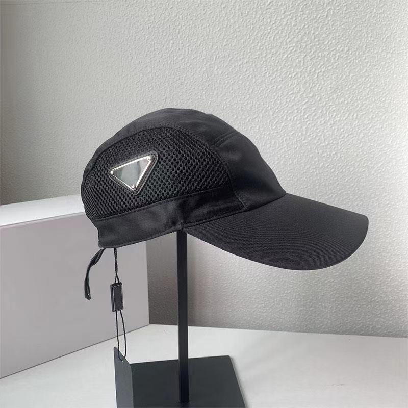 

Designer Hats Womens Quick Drying Mesh Baseball Cap Triangle Mark Hat Letters Caps Mens Casquette Luxury Bonnet Beanie Weote, Black
