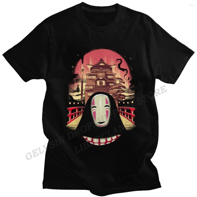 

Men' T Shirts Spirited Away Shirt Men Women Fashion T-shirts Cotton Tshirt Tops Kids Hip Hop Tees No Face Anime Camisetas, 2df5072430-black