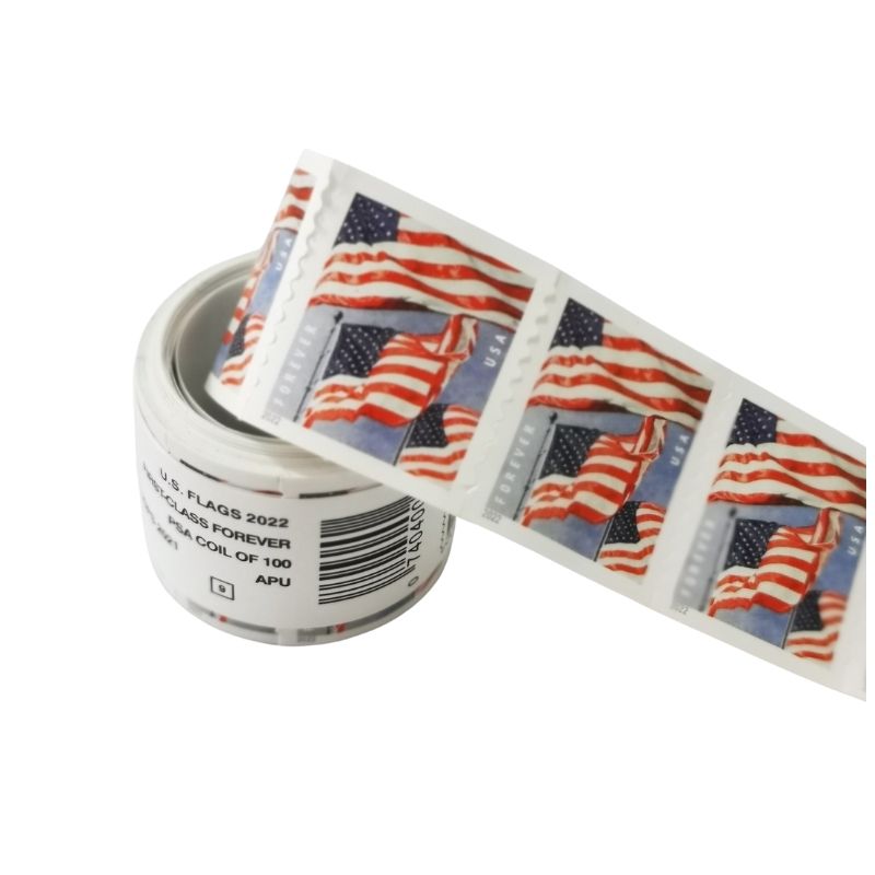 

Car Stickers Us First Class 2022 Usa Flag Roll Of 100 Post Mail Service Envelopes Letters Postcard Cards Office Mailing Supplies Dro Otayl, As details
