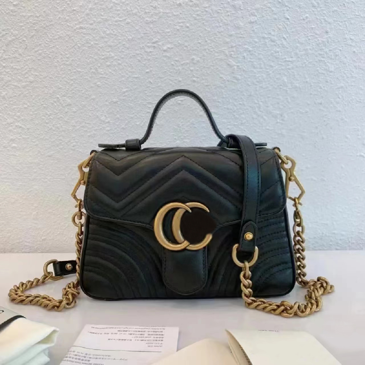 

Designer bags handbag tote bag Women Fashion marmont Classic Cross body 3 Sizes 2 G Luxuries Genuine Leather With Serial Number 2022 new items 10, #20