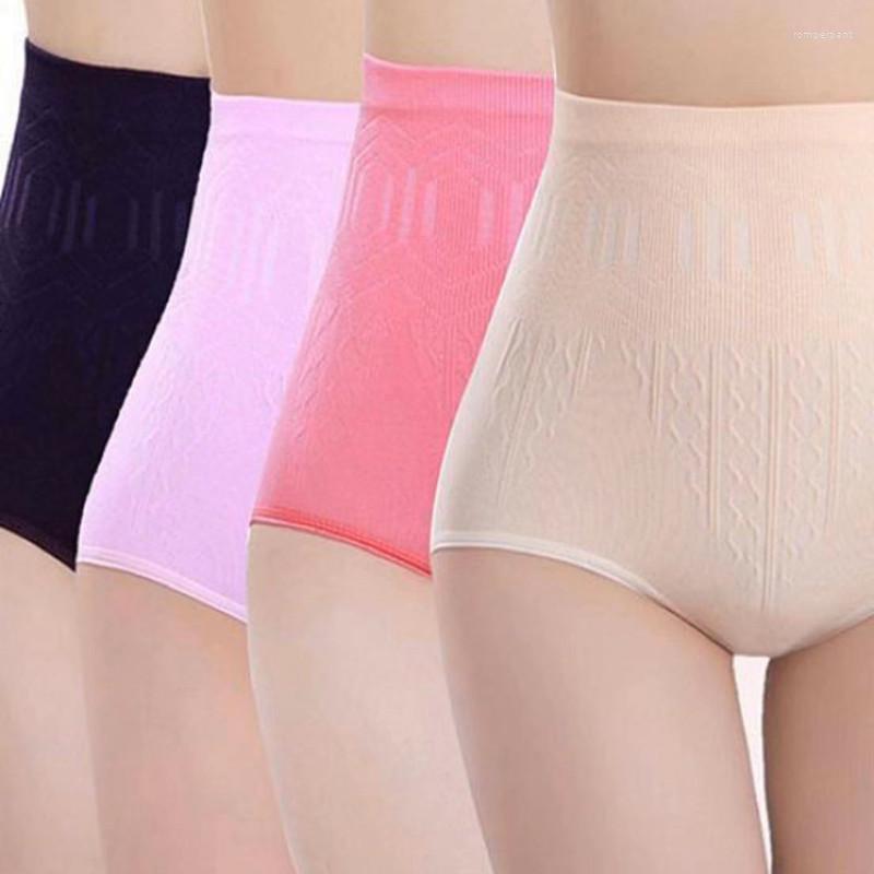 

Women's Panties 10Pc/lot Showme Women's Seamless High Elastic Waist Tummy Control Body Shaper Briefs Pants, Beige