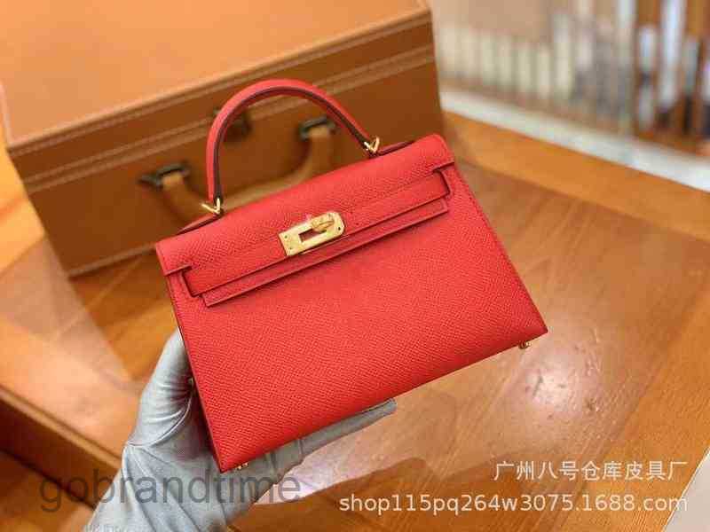 

Hands Bag Mini Generation Leather Bags outlet Designer Second Home h Herrme Women's Epsom Kellies One Shoulder Portable Messenger Keliy 1DGZ, National flag red