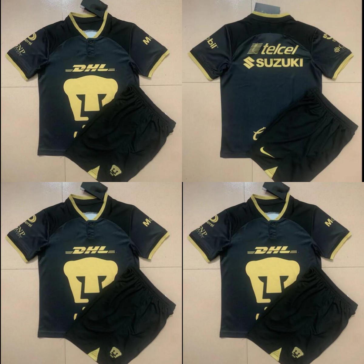 

22 23 Mexican Football Club soccer jerseys UNAM lion O.ISLAS goalkeeper camiseta GK 2022 2023 Adult kids suit football shirts LIGA MX Cougar DHL white, Black