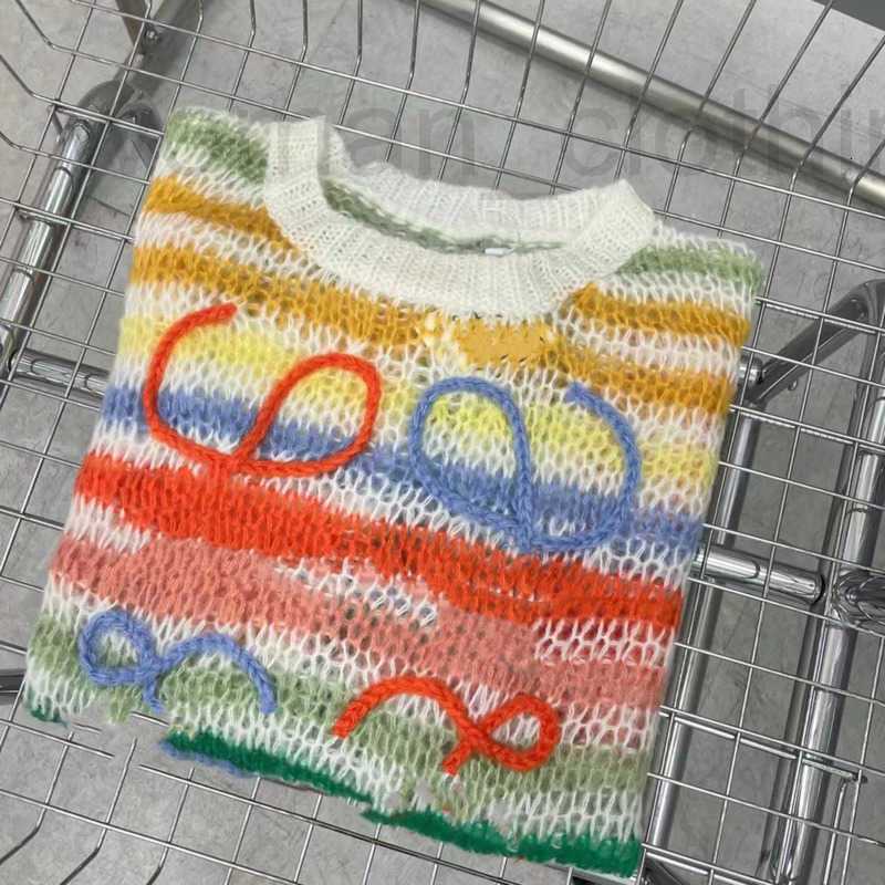 

designer Women' Sweaters Early autumn jacquard knitting color matching striped women' sweater casual loose top YMF5, Creamy-white