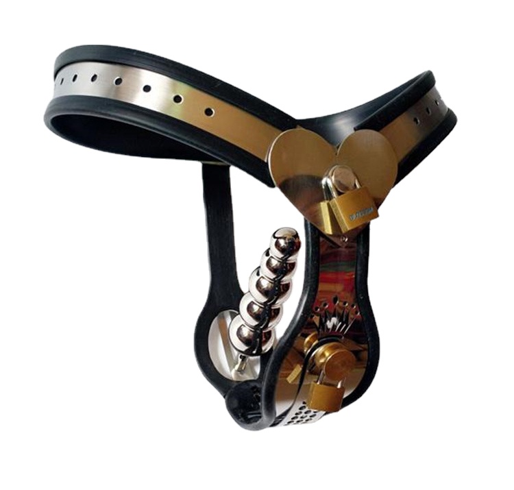 Female Chastity Devices Belt Love Shape Y-Type Stainless Steel Bdsm Bondage Adult Toys And Anal Plug Vagina Plug For Women