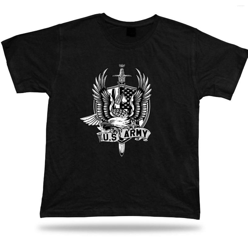 

Men' T Shirts Eagle U. Army Strength Unity Bravery T-Shirt. Premium Cotton Short Sleeve O-Neck Mens Shirt -3XL, Black