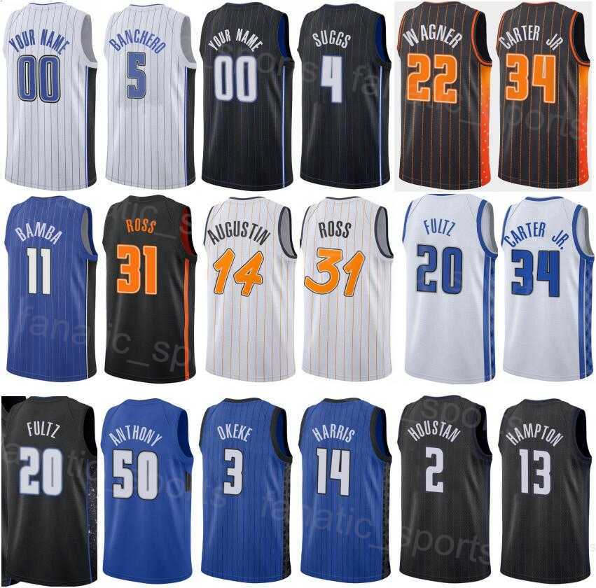 Printed Men Kids Women Basketball Franz Wagner Jerseys 22 Jalen Suggs 4 Markelle Fultz 20 Gary Harris 14 Paolo Banchero 5 Wendell Carter Jr 34 Assoc
